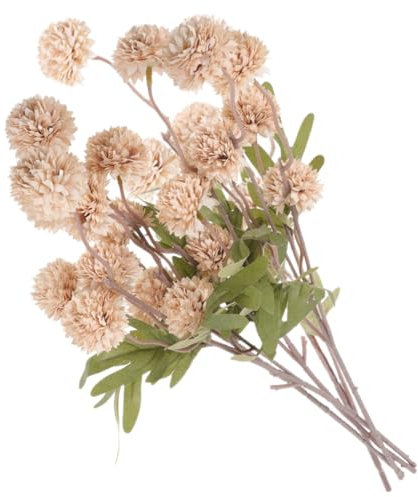 HOOTNEE 5stücke Künstliche Dandelion Blumen Für Hochzeitsdekoration Und Wohnraum Realistische Faux Pflanzen Für Vasen Und Raumgestaltung Herbstfarben