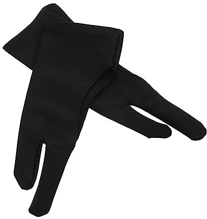 BELLIFFY Professional Drawing Gloves Two Fingers Glove for Tablet Anti-Touch Artist Left/Right Hand Sketching