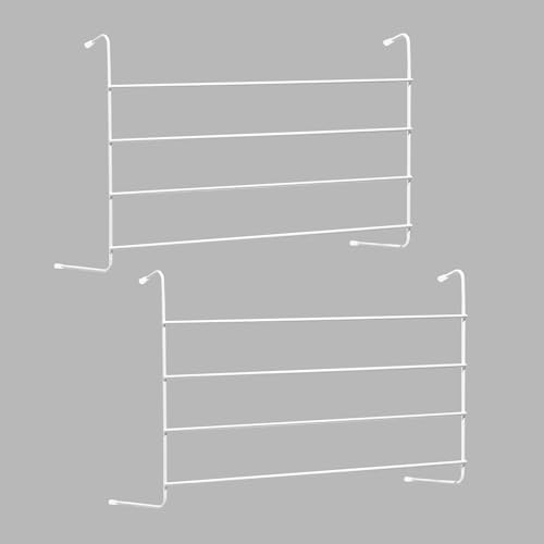 pegs it Radiator Clothes Drying Rack (Pack of 2) | Foldable Radiator Airers Indoor 4 Bars | Over Radiator Clothes Airer with Adjustable Arms | Caravan Airer for Balconies, Windows, Doors