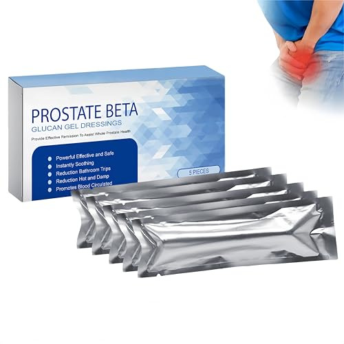 Medicazioni in gel con beta-glucano prostatico, gel curativo per uomo, crema idratante per uomo, delicata ed efficace (1Pezzo)