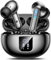 EUQQ Cuffie Bluetooth - 2025 Auricolari Bluetooth 5.4 con 6 HD ANC/ENC Cancellazione Rumore Mics, 40 Ore HiFi Stereo Cuffie Wireless con LED Display USB-C, Compatibile con iOS e Android - Nero