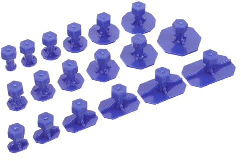 Zerodeko Extractor Azul Abolladuras de 18 Piezas Coche de Plástico | Juego Surtido, Uso en Reparación Automotriz, Reparación DIY sin Marcas, 1 Set