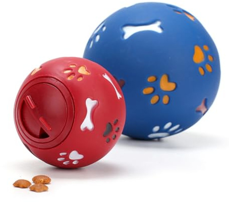 Artibetter Pelota Interactiva para Perros Roja de TPR Aroma para Atraer y Fácil de Limpiar, Juguete Educativo Adecuado para Entrenamiento y Diversión de Mascotas