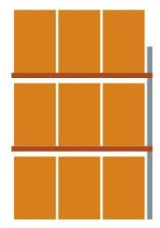 Meta Palettenregal Anbauregal - 1 Regal - Minimalistisch - Flachregal - Regal
