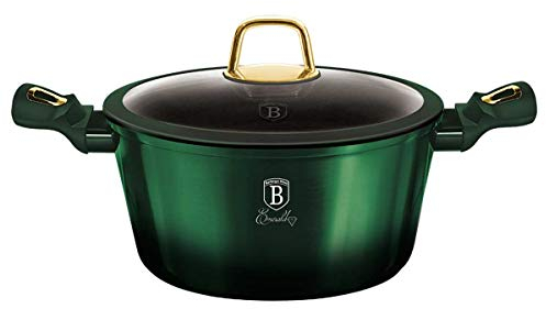 Berlinger Haus Emerald Collection BH/6058 - Fuente para horno con tapa, 24 cm, acero inoxidable 18/8