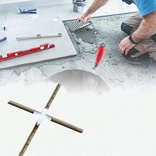 Fliesenkreuz für genaue Fliesenpositionierung, 300 Stück, weiß