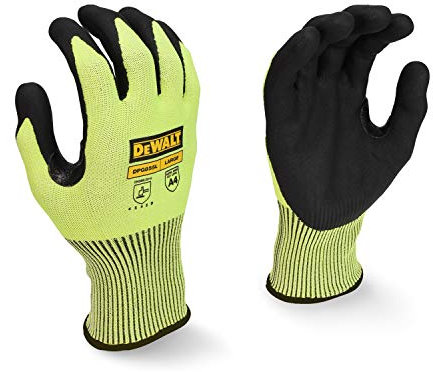 Dewalt DPG855 Hi-Vis HPPE Fiberglass Cut Glove - L