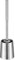 SOPRANNOMIN SUS304 Brosse Toilettes WC Brosse de Toilette et Support INOX Toilet Brushes Acier Inoxydable en Silicone TPE Balai de Toilette Porte Support Brosse WC Salle de Bain Nettoyage Argent