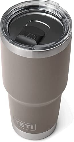 YETI Rambler 30 oz (887 ml) Tumbler with Removable Magslider Lid, Stainless Steel Vacuum Insulated Coffee Cup, Sharptail Taupe