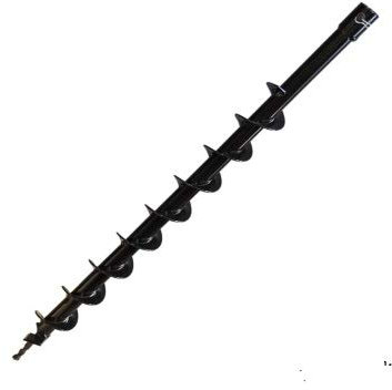 Neues Modell Durchmesser Einzelblatt 40 mm, 60 mm, 80 mm, 80 cm langer Erdbohrer, Schlangenbohrer, für Bodenlochgräber (Farbe: 60 mm 80 cm)