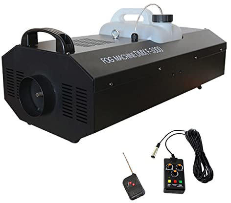 LEFEDA Máquina de Niebla Baja de 3000 W DMX 3 en 1 Máquina de Niebla de Humo Efecto de Escenario Temperatura Constante con Control Remoto inalámbrico para Escenario Bar Show atmosférico