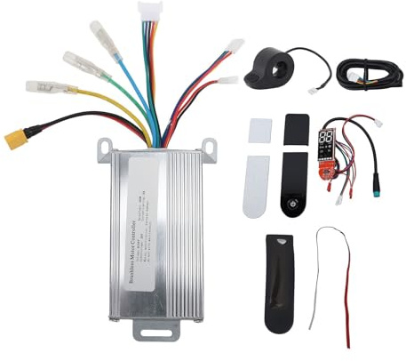 BuyWeek Elektroroller Motor Controller Dashboard Kit für Xiaomi, 36V 350W E-Scooter Motor Controller Daumengas Armaturenbrett Dashboard Abdeckung Kit