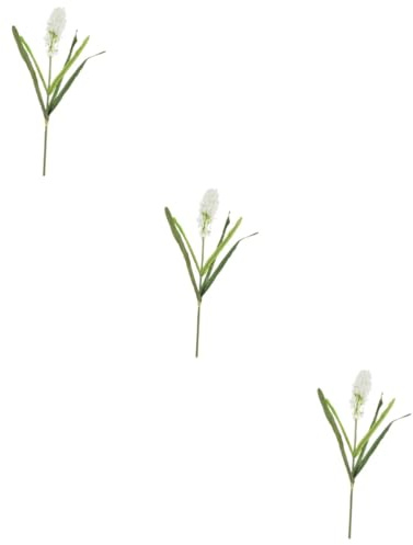 Cabilock 3pièces Artificielles Jacinthe Décorative Accessoire Photographique pour Mariage Et Décoration De Maison Blanc avec Romantique pour Bureau Et Événements