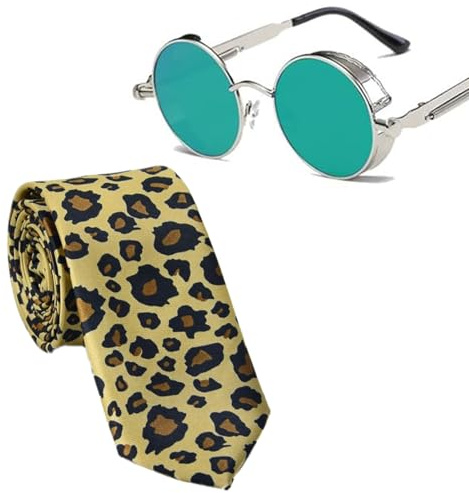 XHBTS Cosplay-Brille, Anime Kostüm Mit Krawatte, Größe M, Grün
