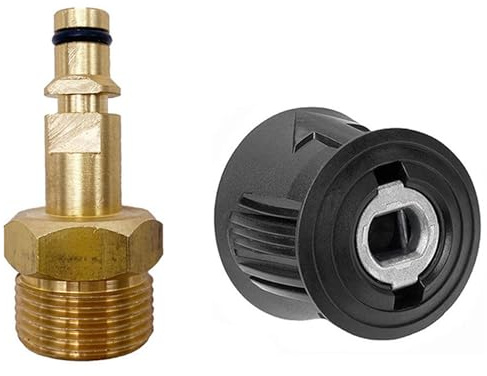 Buaak High Pressure Washer M22 14mm Quick Connect Adapter for Karcher K2-K7 With Brass Gun Hose Pipe Convert Tool