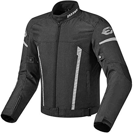 Hcclijo Motorradjacke Winddicht Wasserdicht Moto Motocross Jacke Herren Motorrad Reitbekleidung Schutzausrüstung MC1011 GR Jacket L