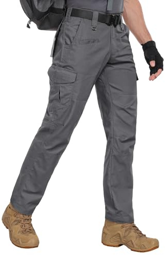 Zoofly Wanderhosen Herren Outdoorhose für Herren Robust Trekking Multitaschen Cargo Arbeitshosen Männer Wasserepellent