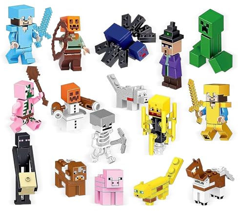 Cake Topper, 16Pcs Birthday Party Decorations 3D Happy Birthday Cake Topper for NTN Game Party Supplies Decorations for Boys Girls(16Pcs)