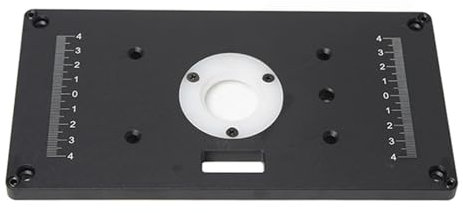 JDQTPOET Trimming Machine Router Table Insert Plate, Lift Refit Aluminum Flip For Woodworking Work Plunge Router Base (Size : Plate)