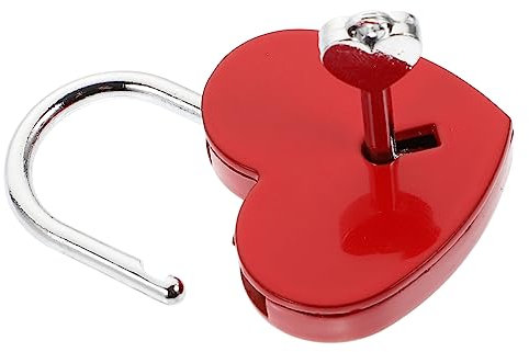 NULYLU Herzförmiges Schloss Für Gepäck Multifunktionales Schubladen-vorhängeschloss Robustes Koffer-sicherheitsschloss Mini-wetterfestes Vorhängeschloss