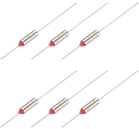 QUARKZMAN 6 Stück Metall Temperatur Sicherung RY216 216 °C 420.8°F 15A 250V Abschalt Temperatursicherung für Motor Transformator Elektrische Industrielle Haushaltsgeräte