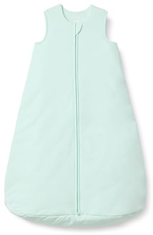 Amazon Essentials x Sofia Grainge Unisex Baby Baumwoll-Schlafsack, 2,5 TOG, als Decke Verwendbar, Blasses Minzgrün, 12-18 Monate