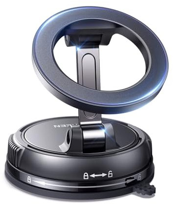 UGREEN Supporto Telefono Auto MagSafe 2 in 1 con Ventosa e Adesivo, Porta Telefono Auto Rotazione 360°, Supporto Magnetico Portacellulare per iPhone 15/14/13/12, per Cruscotto o Parabrezza