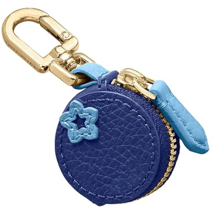 AstraGlam Niedlicher Taschenanhänger aus Leder in Obstform – Y2K Obst Schlüsselanhänger mit Reißverschluss, Kawaii Kleiner Geldbeutel Damen, Wallet, Schlüsseltasche, Niedriges Modeaccessoire