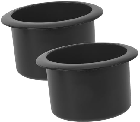 BESTYASH 2pezzi Portabicchieri in Plastica per Auto Camper e Barche Organizer per Sedili Anteriori Supporto Stabile per Bevande Design Elegante e Facile Installazione senza Attrezzi
