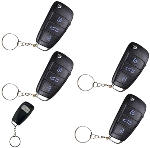 Xvilmaun 4 Stücke Prank Elektroschocker Autoschlüssel, Shocking Car Key Toy, Prank Autoschlüssel Schockierender Schlüsselanhänger, Lustige Pranks Artikel Scherzartikel Kinder Erwachsene
