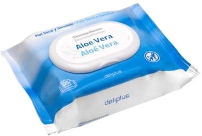 Abschminktücher für Gesicht und Augen, trockene und empfindliche Haut mit Aloe Vera, 2er-Pack