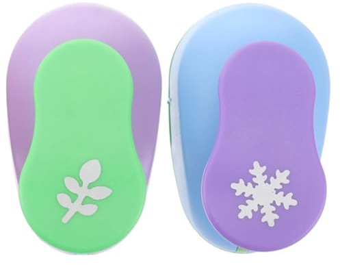 PRETYZOOM 2 pièces Perforatrice Motif Papier pour Scrapbooking DIY Outil de Poinçonnage Facile à Utiliser pour Loisirs Créatifs Garçon Fille Modèles Aléatoires pour Cartes et Décoration
