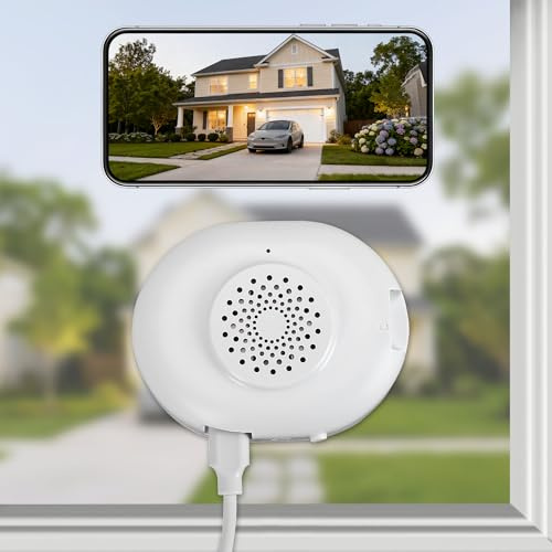 Delousiber Window Camera for Home Security, 3MP 2K Window Cameras, Indoor Camera for Outdoor Monitoring with Full Color Night Vision, 2.4/5GHz WiFi Cameras for Looking Outside, Human Vehicle Detection