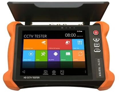 NJJIHUI Tester CCTV, Tester For Telecamere CCTV 4K Touch Screen IPS Monitor 2K Supporto For IP OPM VFL TDR Caratteristiche POE H.265 per fibra ottica, cablaggio(X9-ADHS)