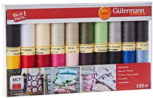 Gütermann Nähgarn, 20 Farben, 20x 100m, 2000