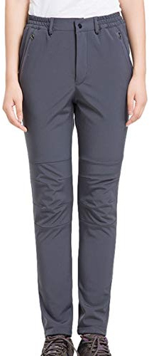 Dawwoti Pantaloni Sci delle Donne con La Tasca con Cerniera Spessore Impermeabile Pantaloni da Neve Termico del Panno Morbido di Sci Pantaloni da Neve per Le Donne Escursionismo Pesca Durevole
