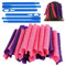 40 Pièces Bigoudis Boucles en Spirale, Bricolage Nuit Sans Chaleur Avec Crochets de Coiffage, Rouleaux Outils de Coiffure pour Femmes (Violet et Rouge, 55 cm)
