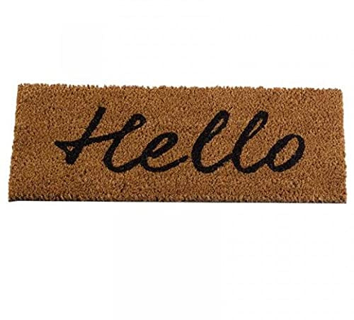 Smart Garden Natural Coir Hello Greeting Outdoor Mat Insert 53x23cm