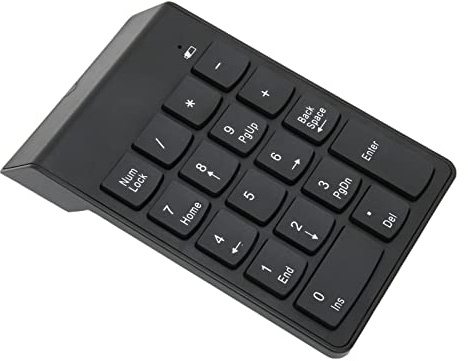 Mini Teclado Numérico Inalámbrico, Tecnología de Ahorro de Energía Diseño Ergonómico Teclado Numérico de Fácil Transporte para XP para para Tableta