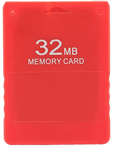 Carte mémoire de jeu 32 Mo PS2 haute vitesse pour console de jeu FMCB1.966 - Carte de données externes pour PS2 (rouge)