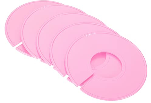 PATIKIL Ropa Divisores, 6 Paquete Ropa Estante Tamaño Divisores En Blanco Etiquetas Clasificación Redondo Separador para Armario, Rosa