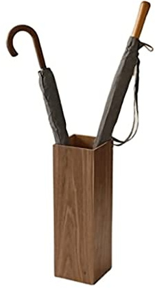 Schirmständer Regenschirmhalter aus Holz für den Eingangsbereich, quadratische Regenschirmständer für den Eingangsbereich, freistehende Regenschirmaufbewahrung für Apartmenthotels Regenschirmständer
