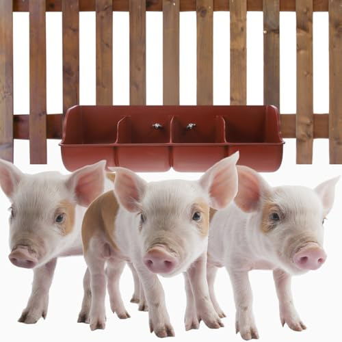 DOITOOL 1 Stück Futtertrog Schweine Ziege Liefert Ziege Fütterer Geflügel Tränke Fütternäpfe Hühner Fütterer Pferde Vieh Fütterung Krippe Vieh Schüssel