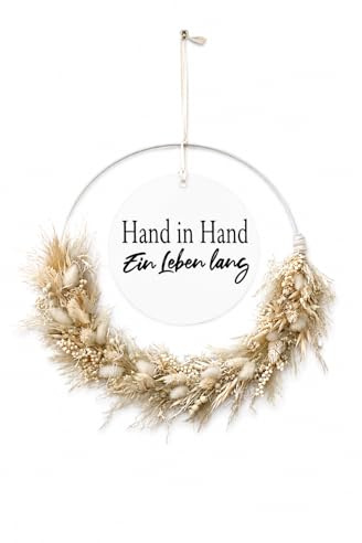Trockenblumenkranz personalisiert (Boho)
