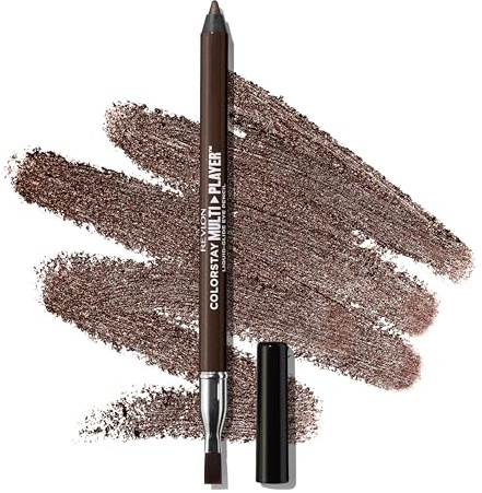 REVLON ColorStay Multiplayer Liquid-Glide Eye Pencil, Multi-Use Makeup With Blending Brush, Blends Then Sets, Creamy Texture, Waterproof, Smudge-proof, Longwearing, 402 High Stakes, 0.03 Oz