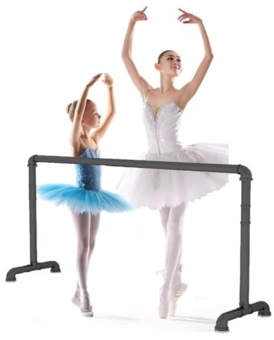 Ballettstange Einlagige Ballettstange mit Rutschfester und Stabiler Basis, unabhängige Dehnstange, Fitness-Training, Tanzstange (Color : Black, Size : 1m/3.3FT)