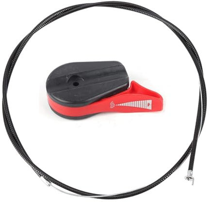 Begchy 165,1 cm Rasenmäher Gaszug Universal Kit mit Steuerschalter Hebel für Rasenmäher Kabel Reparaturset Einfache Installation