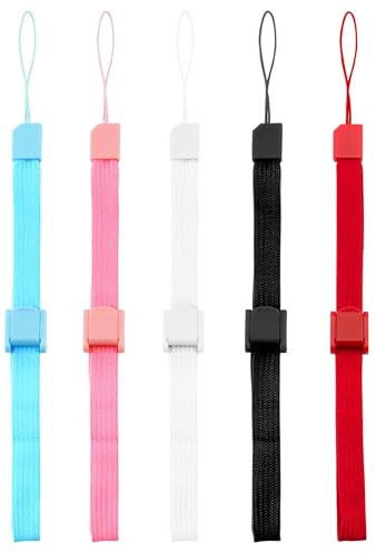 Desenda 5pcs Adjustable Remote Wrist Straps, Sturdy Replacement Wrist Band | Comfortable to Wear, Smart Phone Wrist Straps with Lock, for Remote Controllers, Cameras, USB Flash Drives, Multi-Colour
