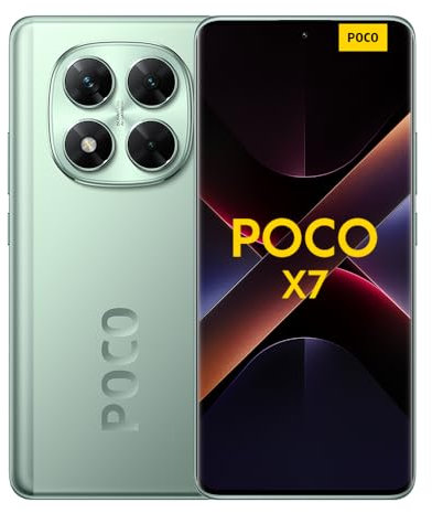 Xiaomi Poco X7 Smartphone, 12+512GB, Grün, 50MP Hauptkamera mit OIS, 5110mAh Akku, IP68