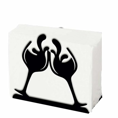 SUPERDANT Porta Tovaglioli A Calice per Tavoli Porta Tovaglioli In Ferro per Bicchieri Da Vino Porta Tovaglioli Cheers Decorazione per Bancone Cucina Ristorante